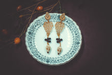 Load image into Gallery viewer, Skulls and Blood Beads Earrings