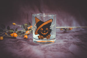 Spooky Cat Cocktail Glass