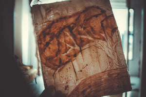 Tree on Linen Paper