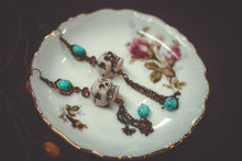 Load image into Gallery viewer, Turquoise Skull Earrings